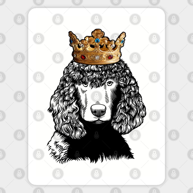 Irish Water Spaniel Dog King Queen Wearing Crown Magnet by millersye